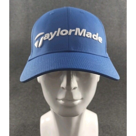 Taylor Made Lederach Golf Club Strapback Hat Cap Blue Adjustable Men NWT - Picture 1 of 12